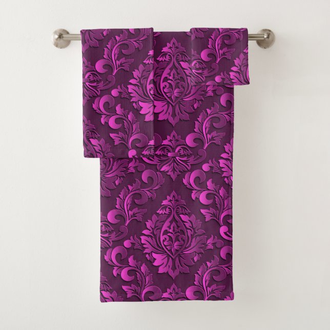 Floral de luxe rose Damask (En situation)