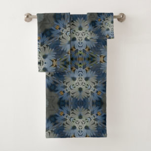Floral de marguerite bleu antique