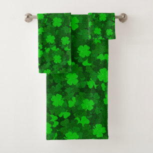 Floral de trèfle à quatre feuilles moderne