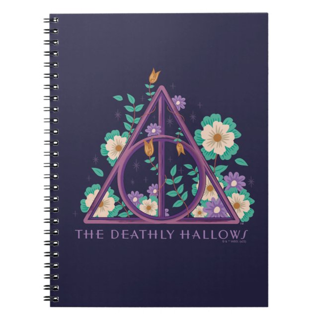 Floral Deathly Hallows Graphic Notizblock (Vorderseite)