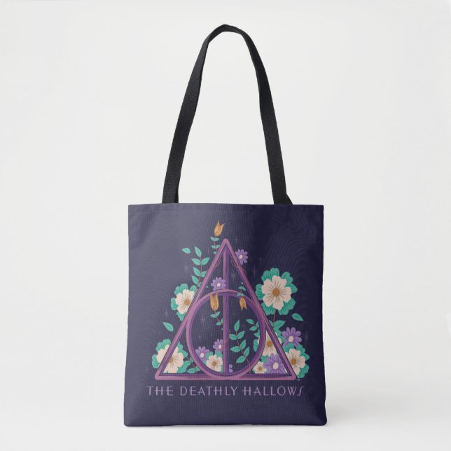 Floral Deathly Hallows Graphic Tasche (Vorderseite)