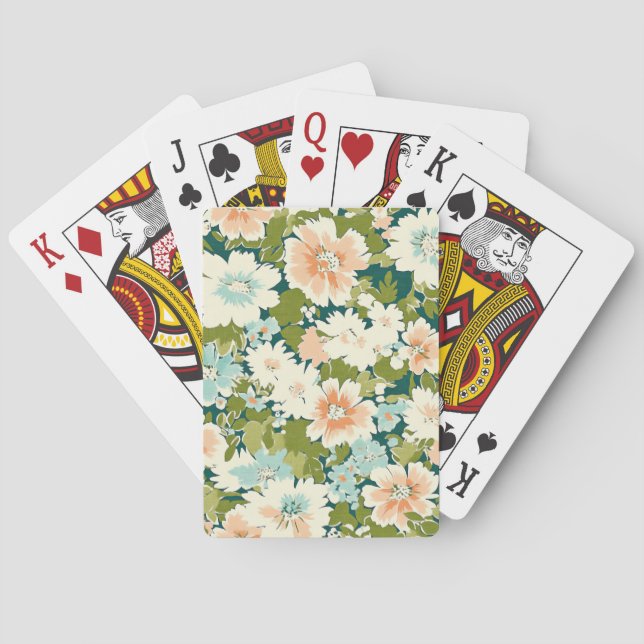 Floral Deck Delight Spielkarten (Rückseite)