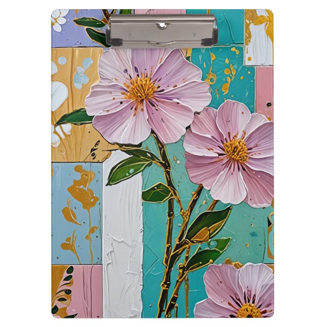 Floral Delight Notebook Klemmbrett (Vorderseite)