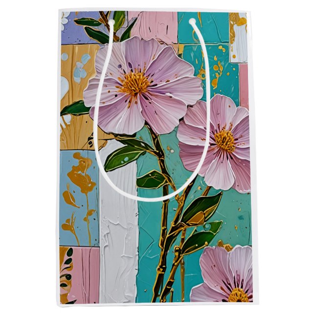 Floral Delight Notebook Mittlere Geschenktüte (Vorderseite)