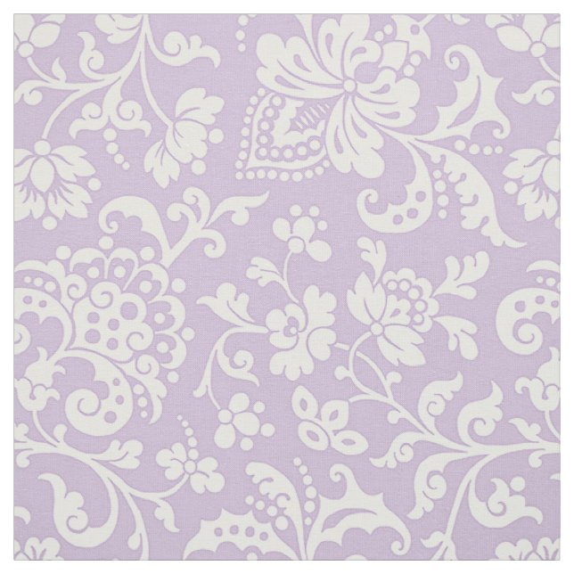 Floral der 1860er, Lavendel Stoff (Muster)
