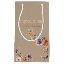 Floral Design Business - Elegante rustikale Kraft  Kleine Geschenktüte