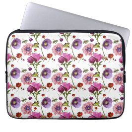 Floral design laptopschutzhülle