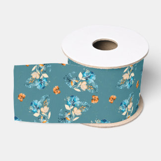 Floral Design Ribbon Ripsband