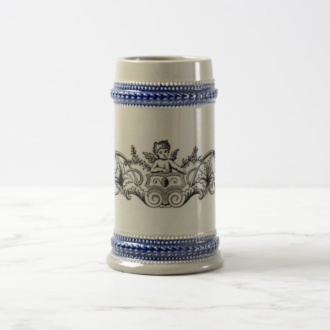 Floral Design Stein Bierglas (Mittel)