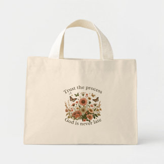 Floral design with butterflies – Christian quote “ Mini Stoffbeutel