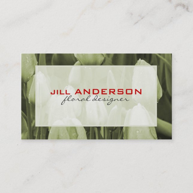 Floral Designers Carte de visite (Devant)