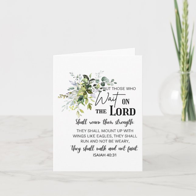 Floral diejenigen, die auf der Lord Bible Verse Ch Karte (Vorderseite)