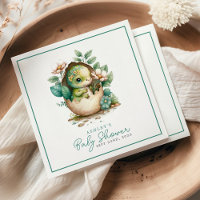 Floral Dinosaurier Ei Wasserfarbe Babydusche