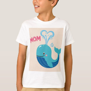 Floral Dolphin Muttertag T-Shirt