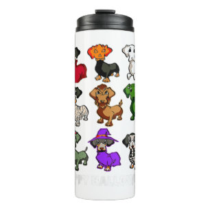 Floral Donkey TierHalloween Kostümgeschenk Thermosbecher