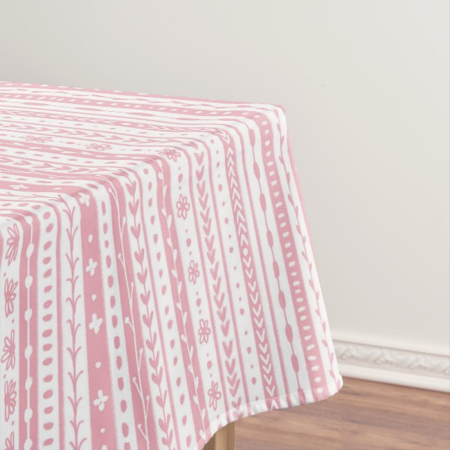 Floral doodstreifen tischdecke (Beispiel)