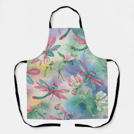 Floral Dragonfly Schürze