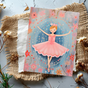Floral Dream Ballerina Postkarte