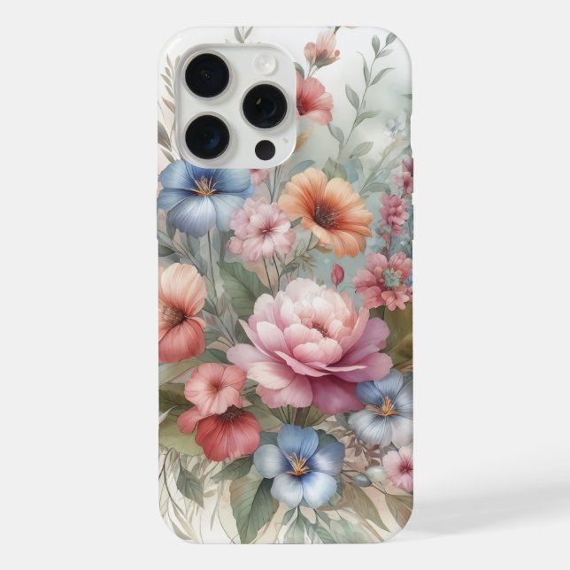 Floral Dream iPhone 15 Pro Max Hülle (Rückseite)