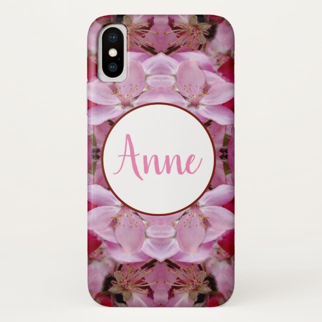 Floral Dream Monogram iPhone Case (Rückseite)