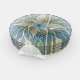 Floral Dream Muster Abstraktes Blue Khaki Fraktal Untersetzer Set (Set)