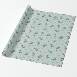 Floral Duck egg Geschenkpapier
