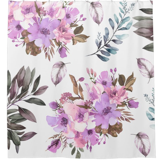 floral duschvorhang (Vorderseite)