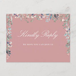 Floral Dusty Rose Song Request UAWG Postkarte