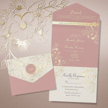 Floral Dusty Rose Wedding