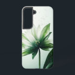 Floral Echoes Samsung Galaxy Hülle<br><div class="desc">Echos von Blume, die in Wellen über einen weißen Hintergrund verblassen.</div>