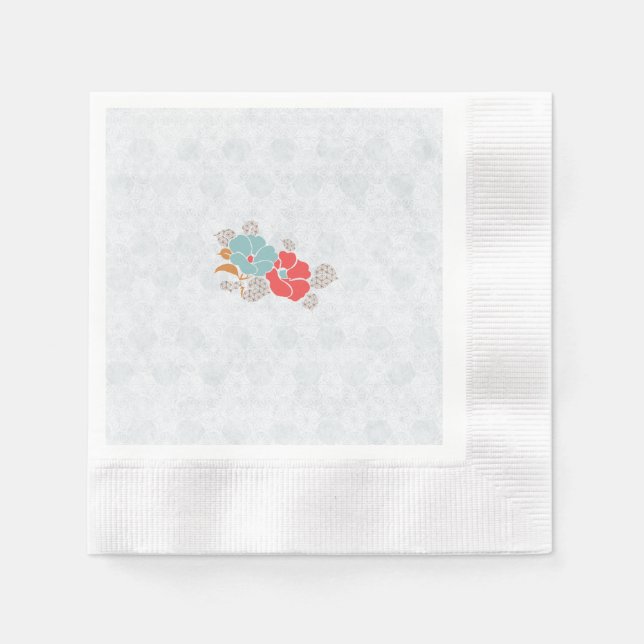 "Floral Elegance" Collection Serviette (Vorderseite)