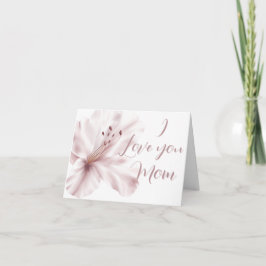 Floral Elegance "I Liebe you Mama" Custom Dankeskarte