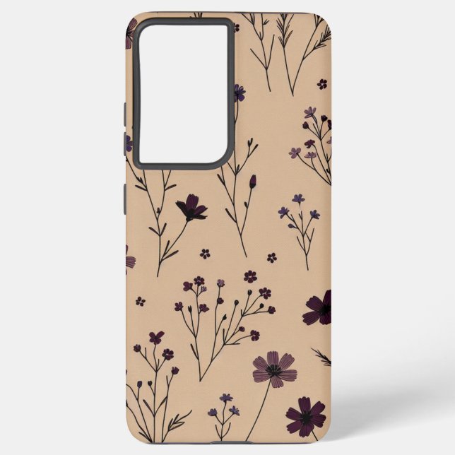 Floral Elegance Phone Case Samsung Galaxy Hülle (Rückseite)