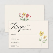 Floral Elegant Boho Summer Wildblumen Hochzeit