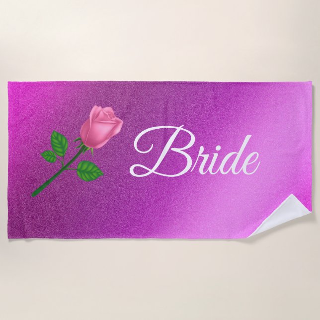 Floral Elegant Strandtuch (Vorderseite)