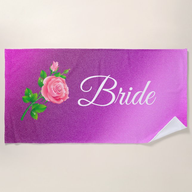 Floral Elegant Strandtuch (Vorderseite)