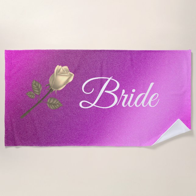 Floral Elegant Strandtuch (Vorderseite)