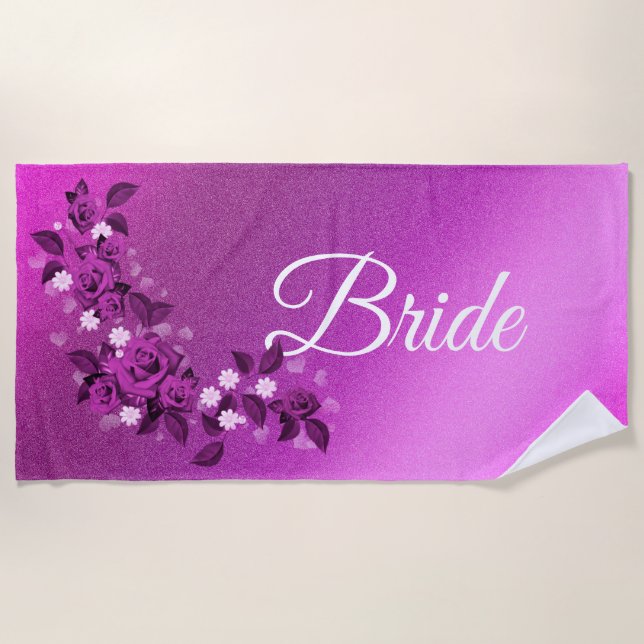 Floral Elegant Strandtuch (Vorderseite)