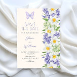 Floral elegant wedding save the date<br><div class="desc">Purple floral</div>