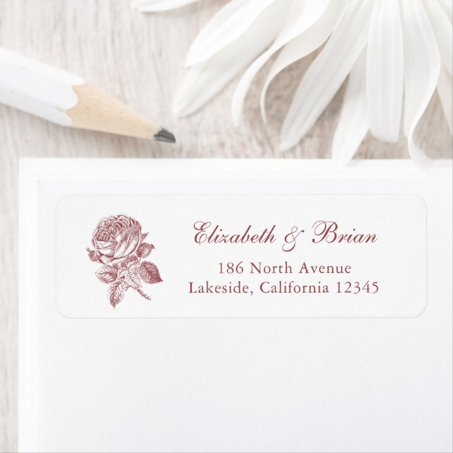 Floral Elegante French Rose Vintage Hochzeit Ansch (Insitu)