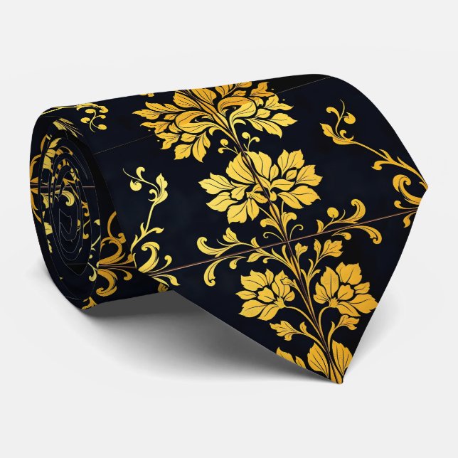 Floral Elegante Luxury Trendy Collection Krawatte (Gerollt)