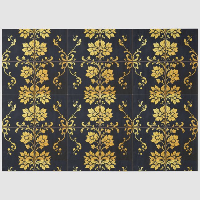 Floral Elegante Luxury Trendy Collection Seidenpapier (Vorderseite)