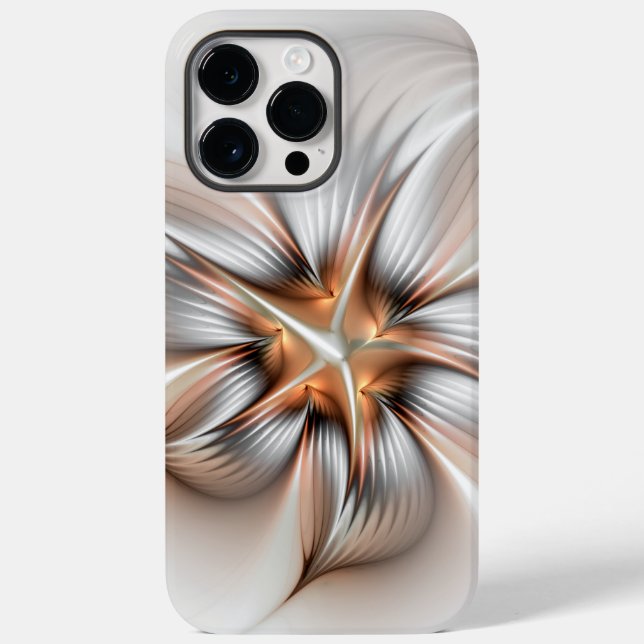 Floral Elegante Modernes Abstraktes Fraktal Case-Mate iPhone 14 Pro Max Hülle (Rückseite)