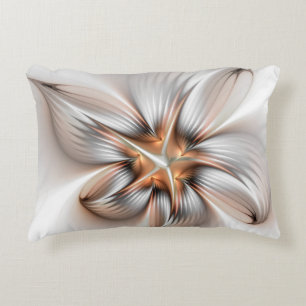 Floral Elegante Modernes Abstraktes Fraktal Dekokissen