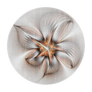 Floral Elegante Modernes Abstraktes Fraktal Schneidebrett
