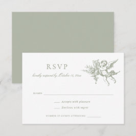 Floral Elegante Vintage Barocktoileiszeit RSVP Einladung