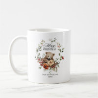 Floral Elegante Wasserfarbe Frohe Weihnachtswünsch