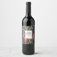 Floral Elegante Wasserfarbe Frohe Weihnachtswünsch