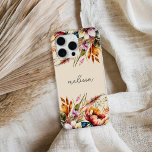 Floral Eleganter Skriptname Case-Mate iPhone Hülle<br><div class="desc">Fall Floral Elegant Script Name iPhone</div>