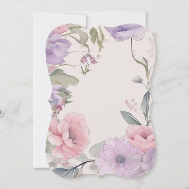 Floral elements greeting card (Vorderseite)